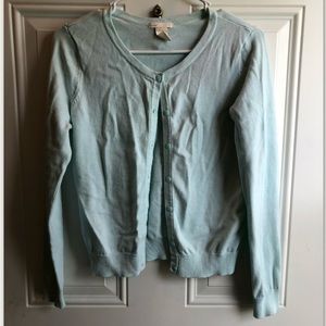 H&M light blue cardigan